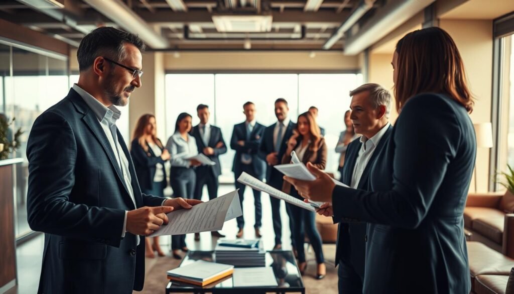 agentes inmobiliarios en acción